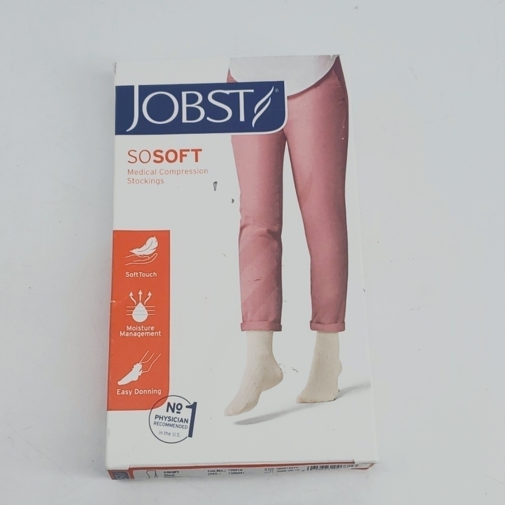 Jobst Compression Socks Extra Large Black NEW 15-20mmHg